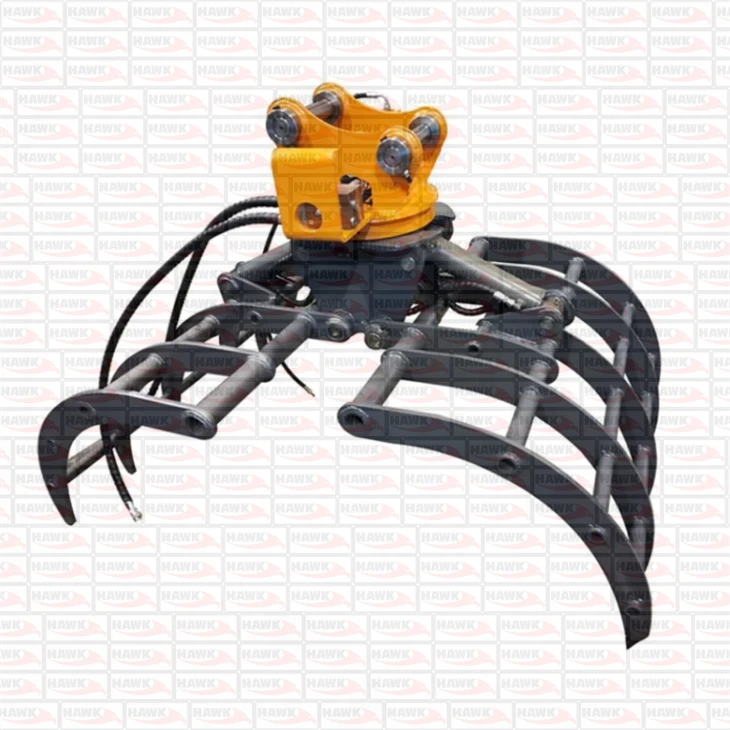 Mini Excavator Attachment Grass Grapple